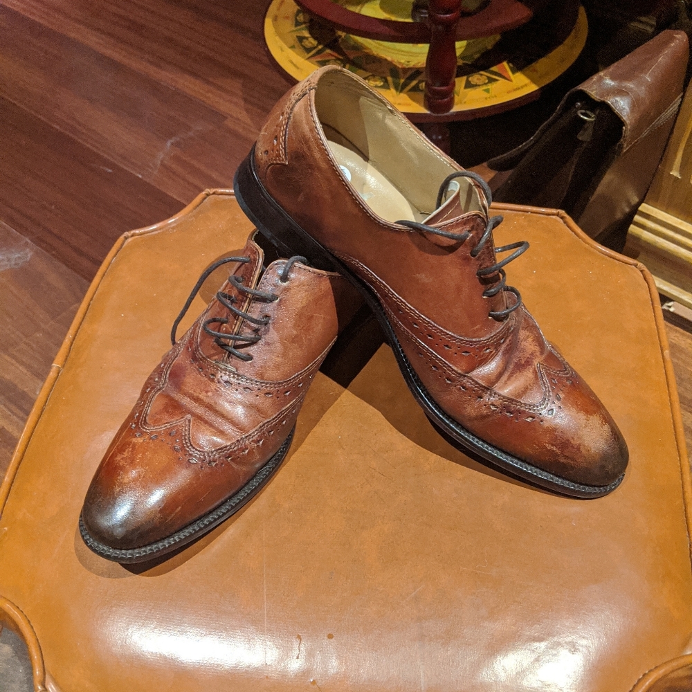 Brown Wingtip Brogue Oxfords